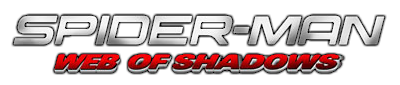 Spiderman Web of Shadows title screen for Nintendo DS